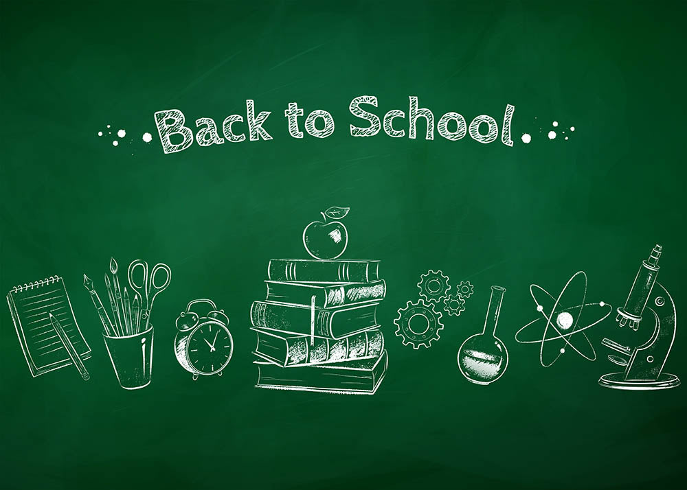 Avezano Blackboard Back To School Backdrop For Photography-AVEZANO